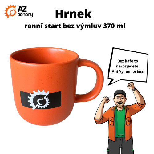 Hrnek AZPohony – pro ranní start bez výmluv (370 ml)